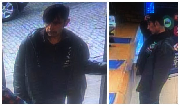 CCTV images of Paul Connolly before he disappeared.