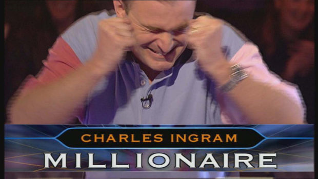 Major Charles Ingram during his controversial Who Wants To Be A Millionaire appearance.
