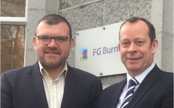 Jonathan Nesbitt (left) and Graeme Nisbet of FG Burnett.