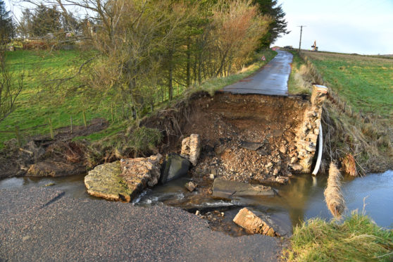 One of the four bridges at King Edward which was swept away in September and nothing has been done about it.