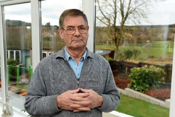 CR0018640
Pensioner Joseph Ritchie is demanding answers after waiting 16 months for an operation. Medics found bladder stones in Josephs body in September 2018 and he is waiting to go under the knife and get them removed. 

Picture by KENNY ELRICK     22/01/2020