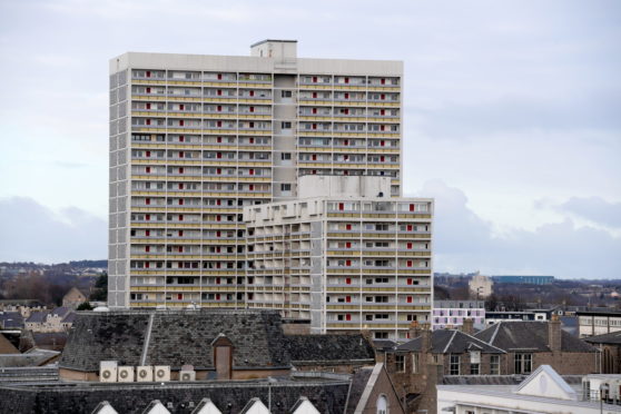 Aberdeen's Virginia Court and Marischal Court. Picture by Kath Flannery.