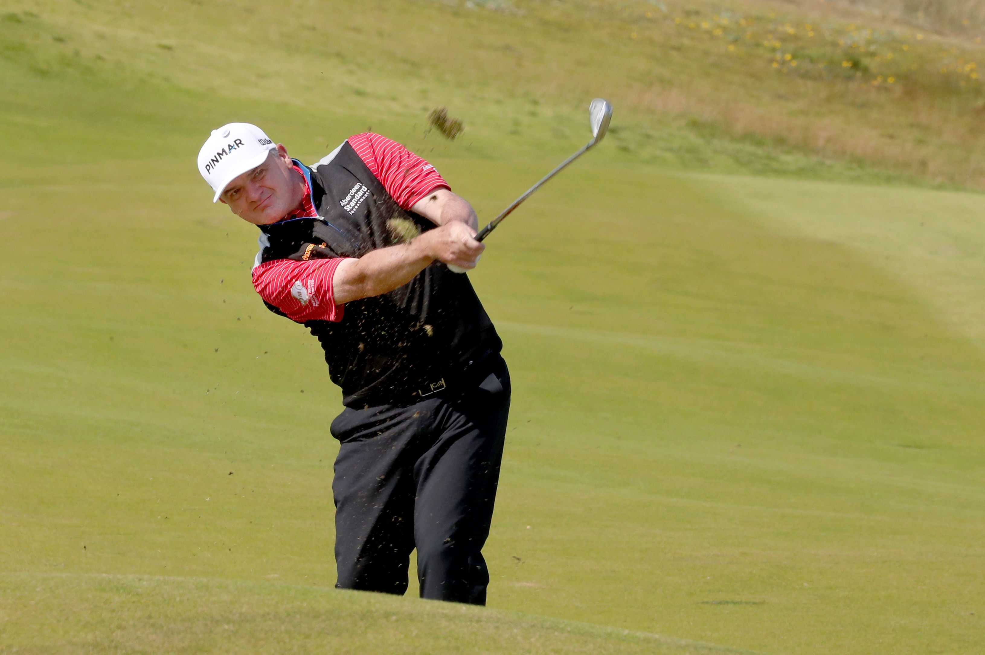 Paul Lawrie during the Aberdeen Standard Investments Scottish Open at The Renaissance Club, North Berwick.