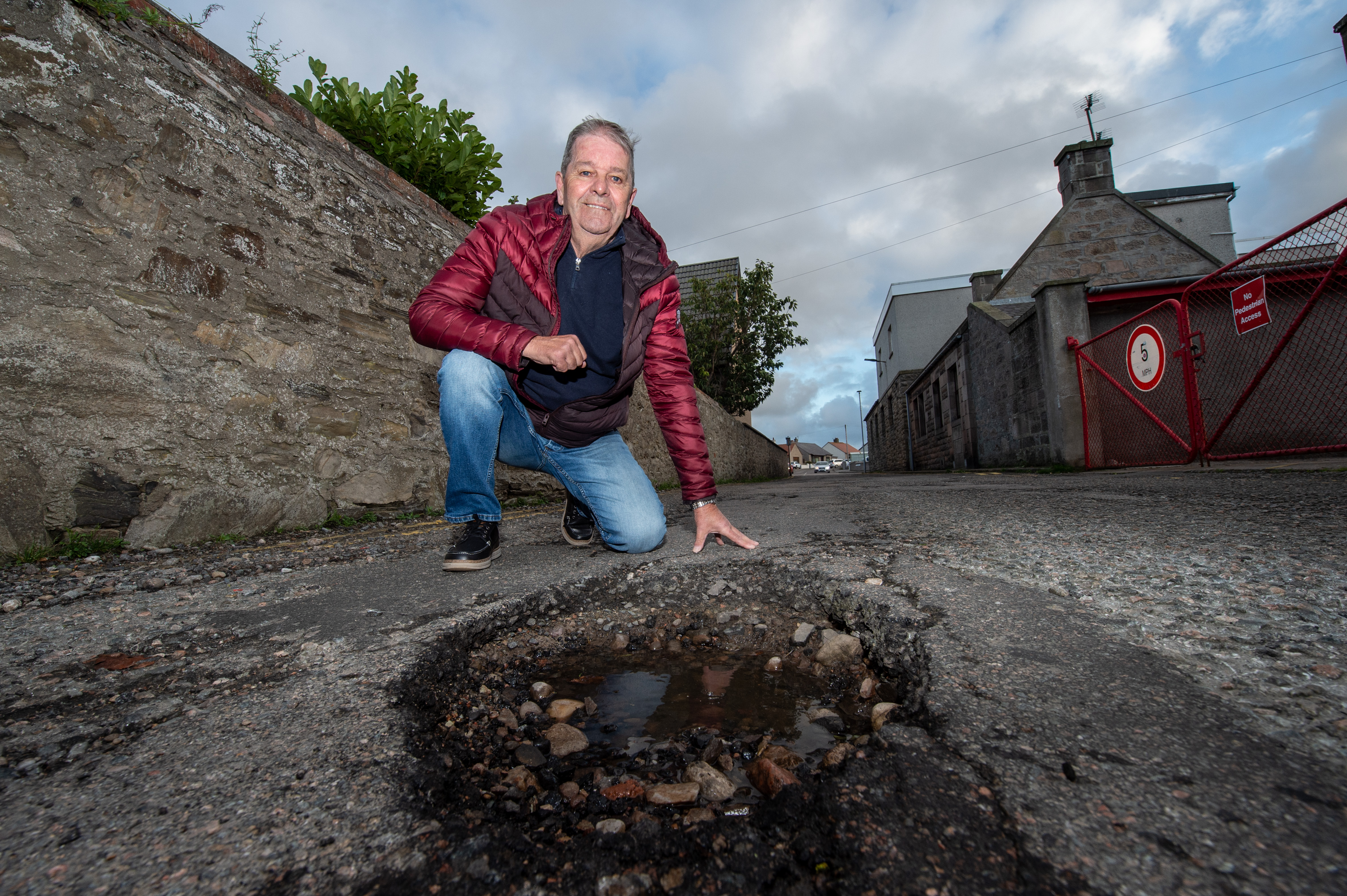 Councillor Gordon Cowie on Harbour House Lane in Buckie.


Pictures by JASON HEDGES