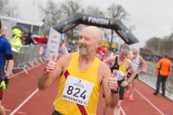 Graham Laing at Inverness Half Marathon in 2017.