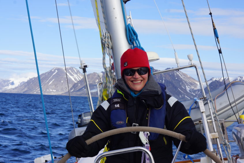 Lisa Kerr on an arctic voyage in 2017.