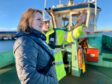 Michelle Ballantyne visited fishermen in Peterhead