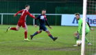 Graeme Rodger completes his hat-trick. 
Picture by Chris Sumner