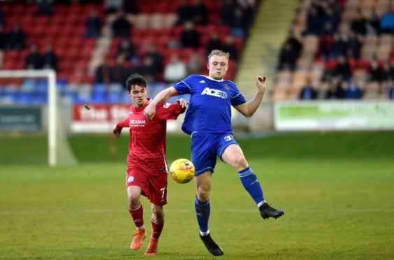 Cove Rangers full-back Harry Milne.