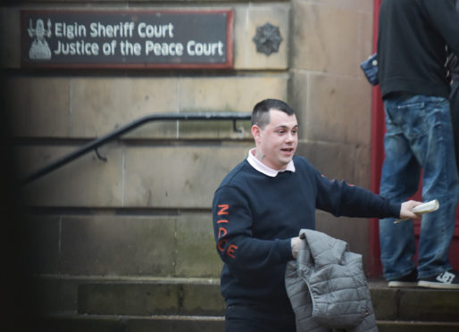 Liam Forsyth at Elgin Sheriff Court.