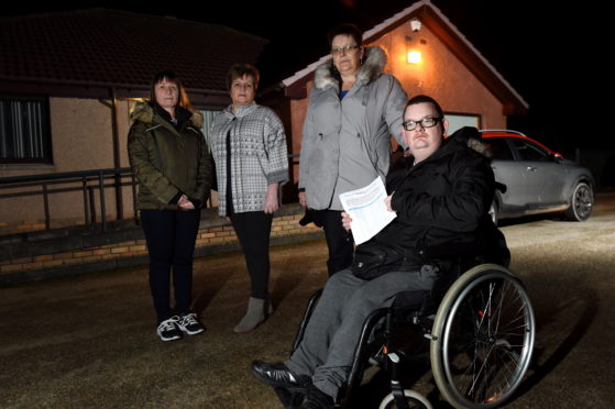 Picture of (L-R) Zoe Kewley, Donna Morrison, Linda McCalman and son Mark McBeath.

Picture by KENNY ELRICK