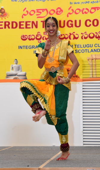 Dancers performing the Bharata Natyam dance.

Picture by KENNY ELRICK
