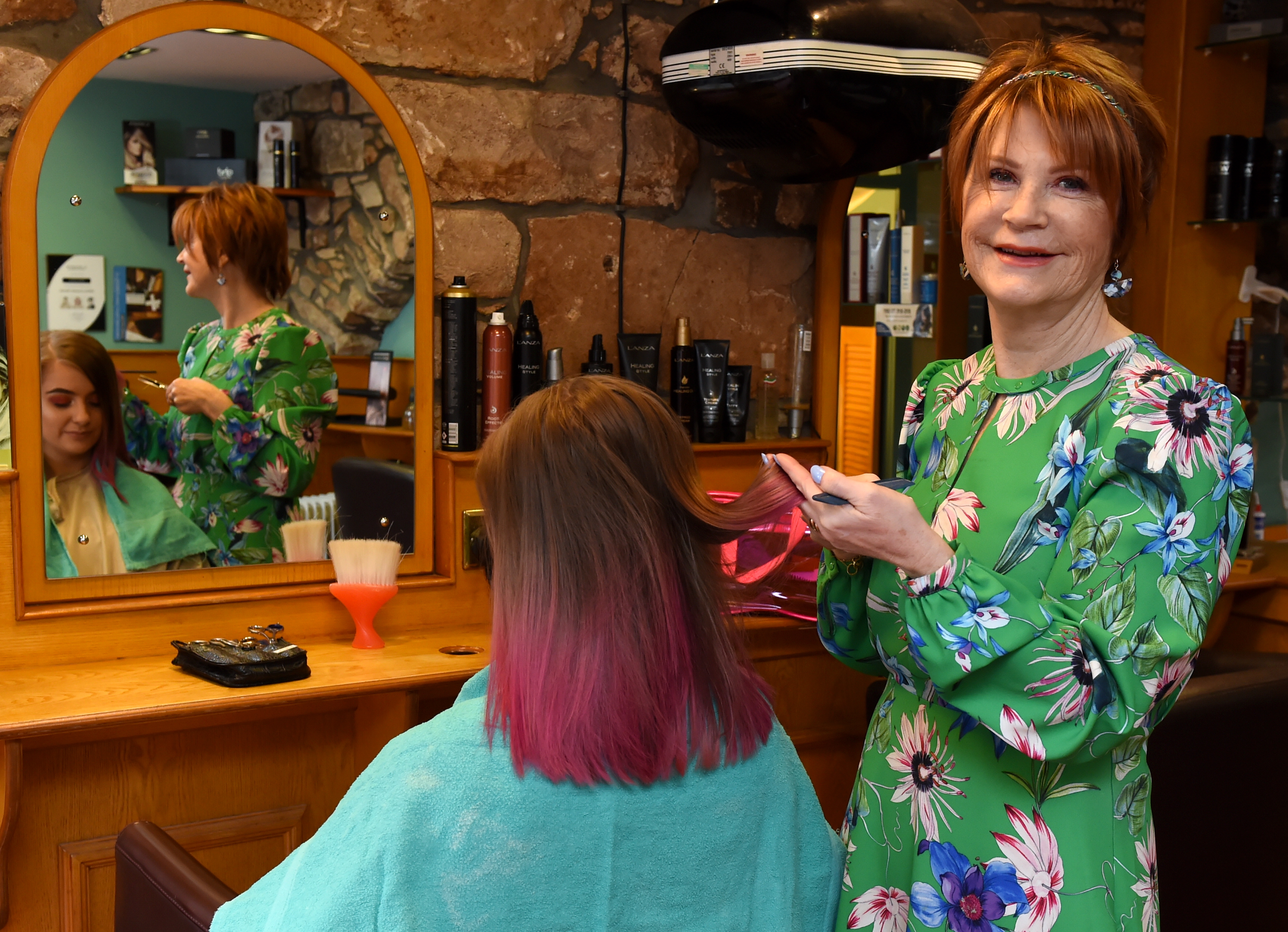 Hairdresser Fiona Angus McCloud will soon be celebrating its anniversary and she will be retiring.

Picture by Kenny Elrick.