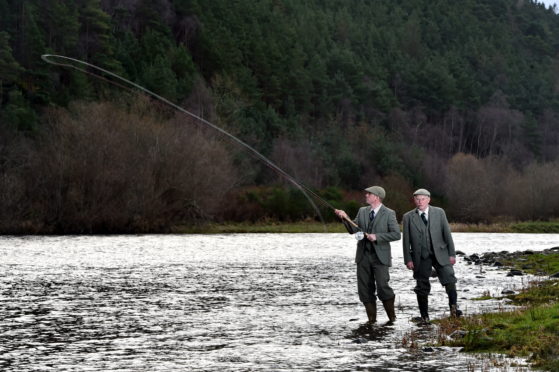 Ian Tennant and David Buley are ghilles at Gordon Castle Estate, Fochabers. Picture by Kenny Elrick.