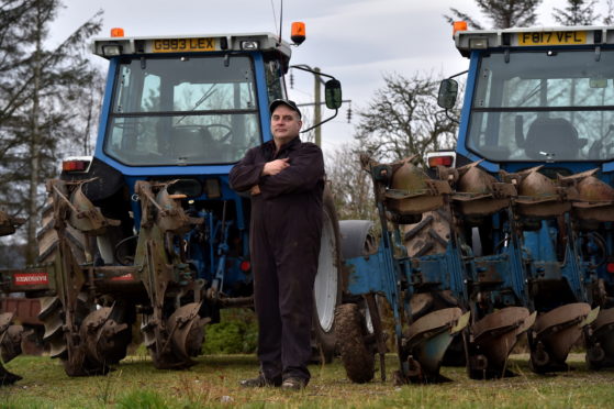 Ian McDonald has organised a 24 hour charity ploughing challenge to raise money for cancer research.

Picture by Kenny Elrick.
