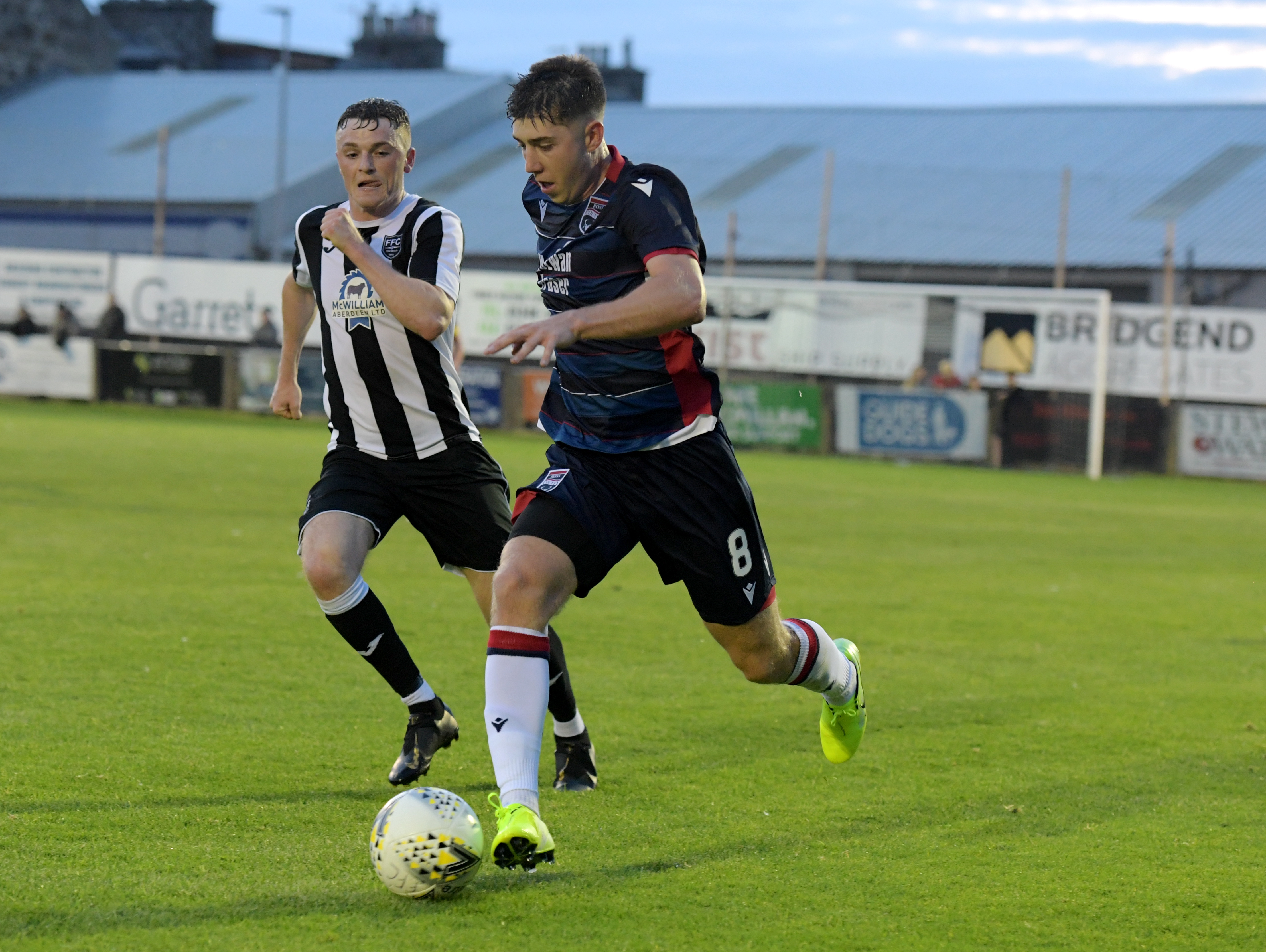 Mark Gallagher in action for Ross County against Fraserburgh in the Challenge Cup.
