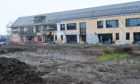 The new Merkinch Primary School during construction.