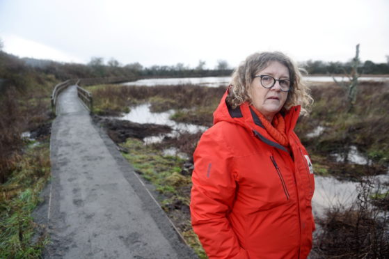 Caroline Snow, project manager of Merkinch Local Nature Reserve. Picture by Sandy McCook