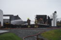 The fire service attend the scene of a B&B fire near Borreraig, Isle of Skye. Picture by Sandy McCook