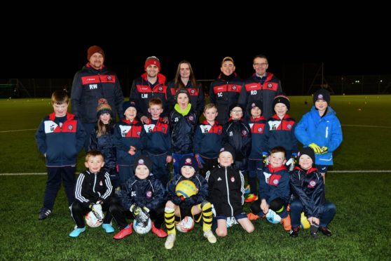 THE TURRIFF UNITED JUNIOR FOOTBALLERS