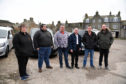 (L-R) Concerned taxi drivers Elaine Morrison, Thomas Beedie, Rodney Watson,Billy Downie, Shaun Downie and John Ritchie.