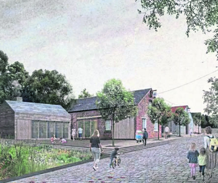 Designs of Burr's Stores redevelopment.