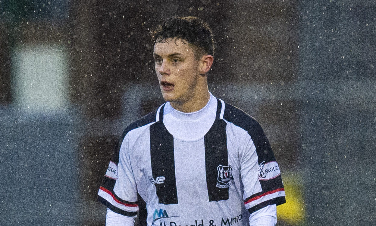 Cameron Harper in action for Elgin City.