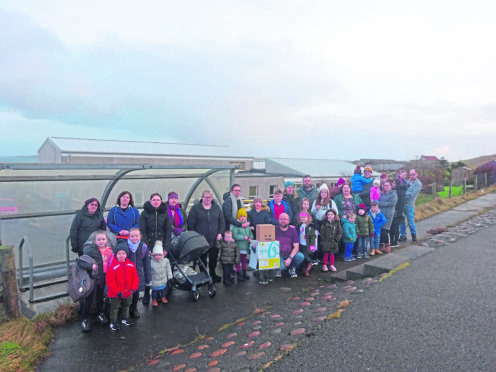 Mossbank Primary School campaigners.