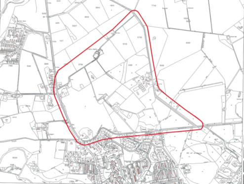 An early outline of the proposed site put forward by First Endeavour LLP