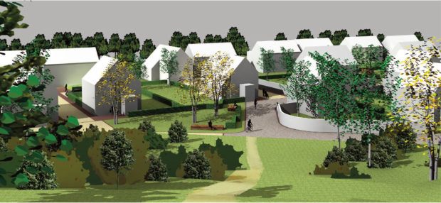Artist impression of the Ferrylea development in Forres.