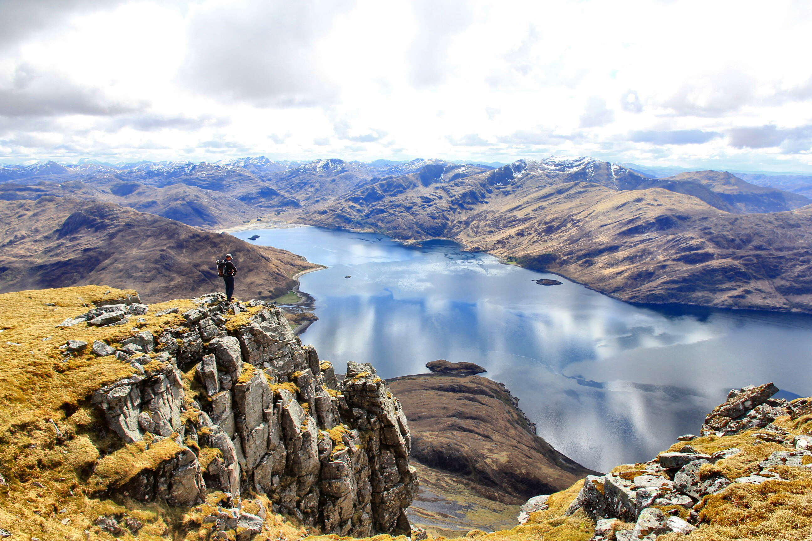 Loch Hourn and the mountains of Knoydart from Beinn Sgritheall.
Picture by Bill Cameron