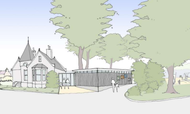 An artist's impression of the Gate Lodge extension.