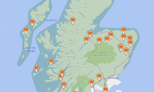 A map of affected postcode areas.