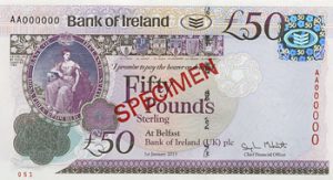 The Bank of Ireland £50 note