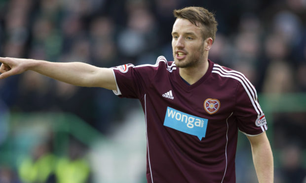 Brad Mckay makes his debut for Hearts at Easter Road.