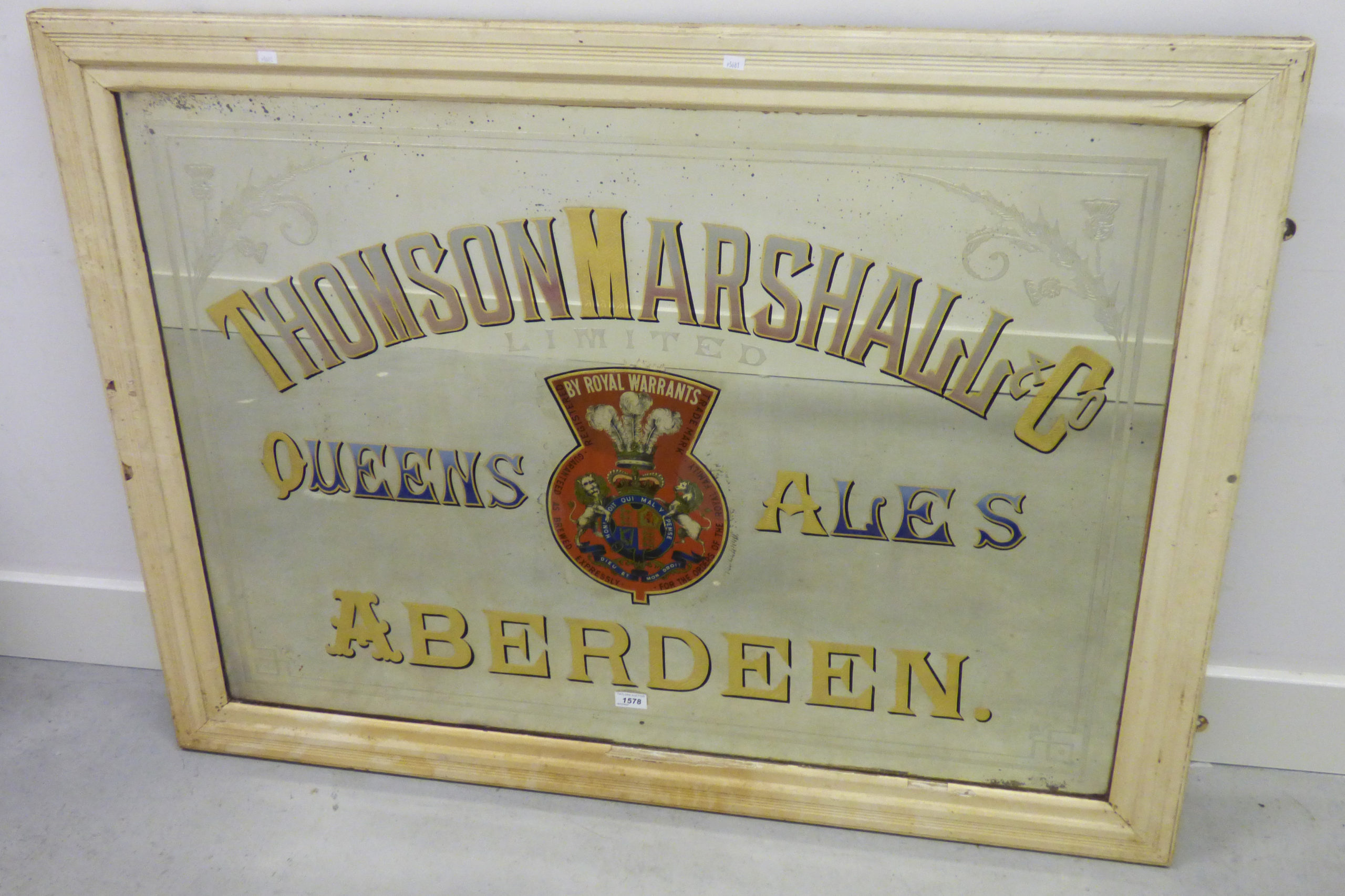 The Thomson, Marshall & Co mirror is expected to fetch several hundred pounds at auction.