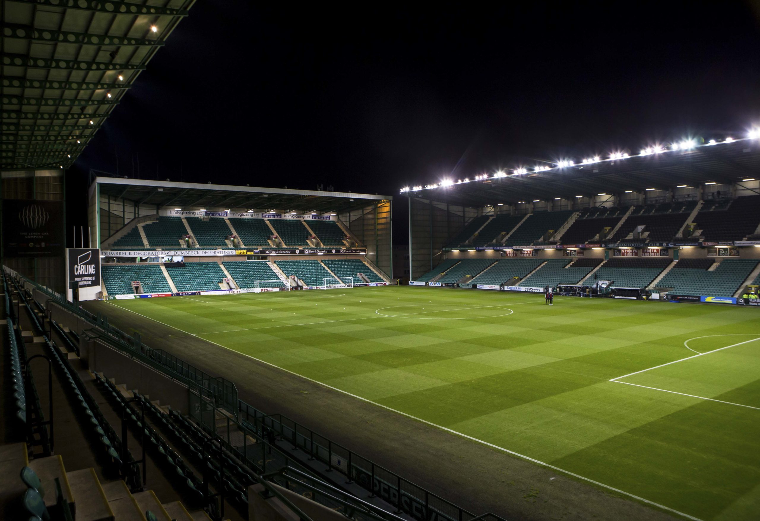 A general view of Easter Road.