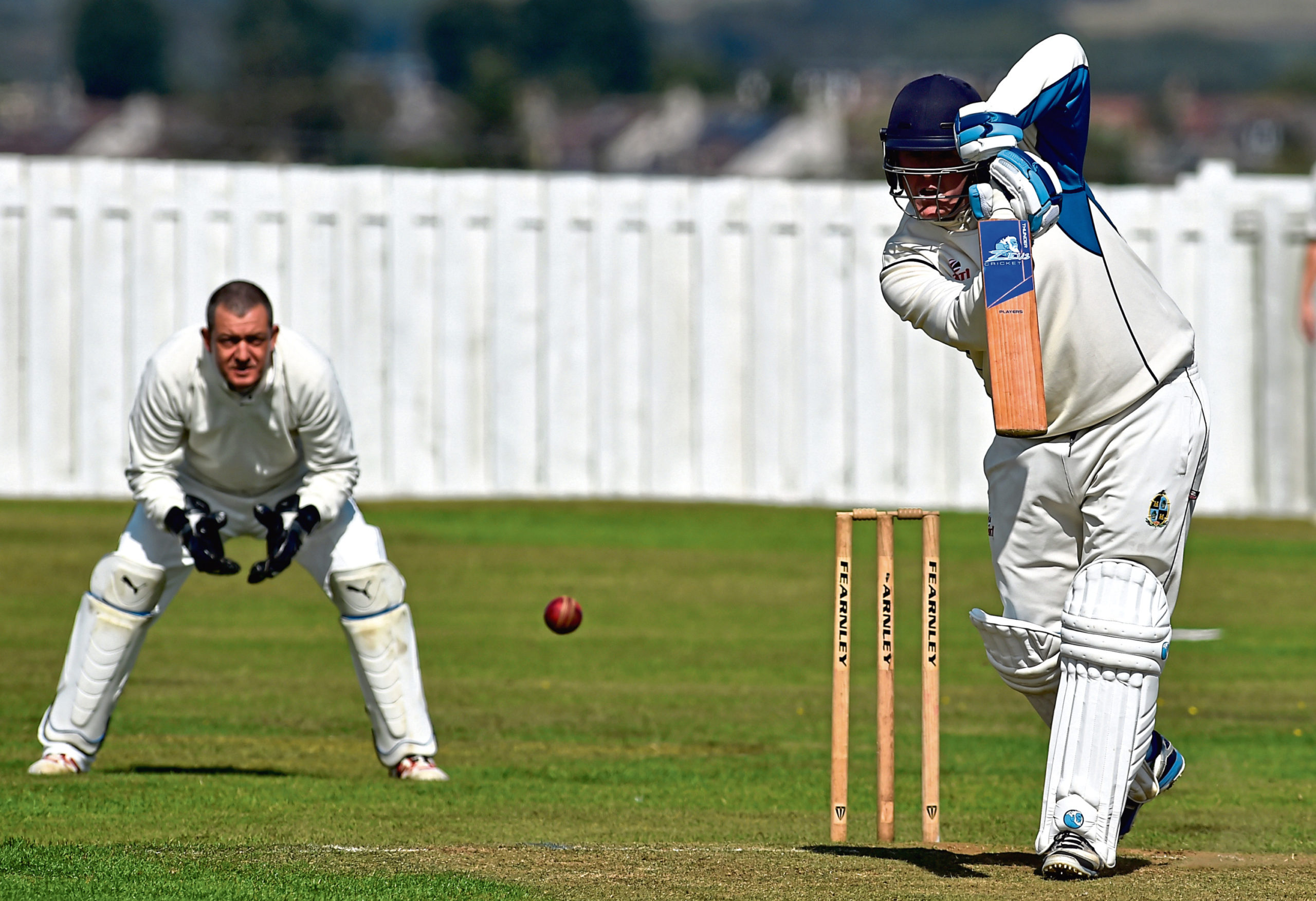 Batsman Jack Mitchell in action for Stoneywood-Dyce.
Picture by Kenny Elrick