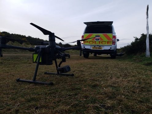 Police are using specialist drone equipment in the search for missing man John Loughrie.