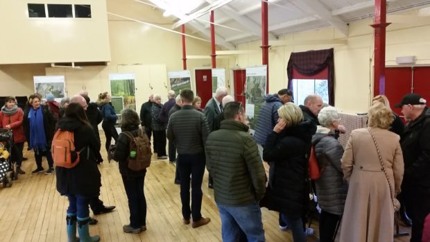 Residents viewing the plans