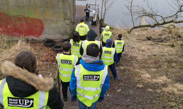 Volunteers taking part in the Muggiemoss Riverside Project