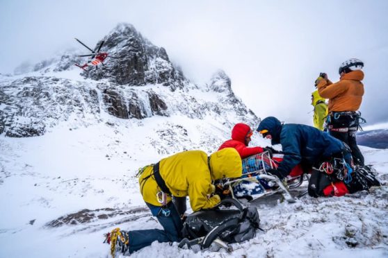 Lochaber MRT had a busy night on the hills. Picture by Lochaber MRT