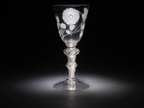 Jacobite Airtwist Goblet, Circa 1750 made £3,750 in April 2018.