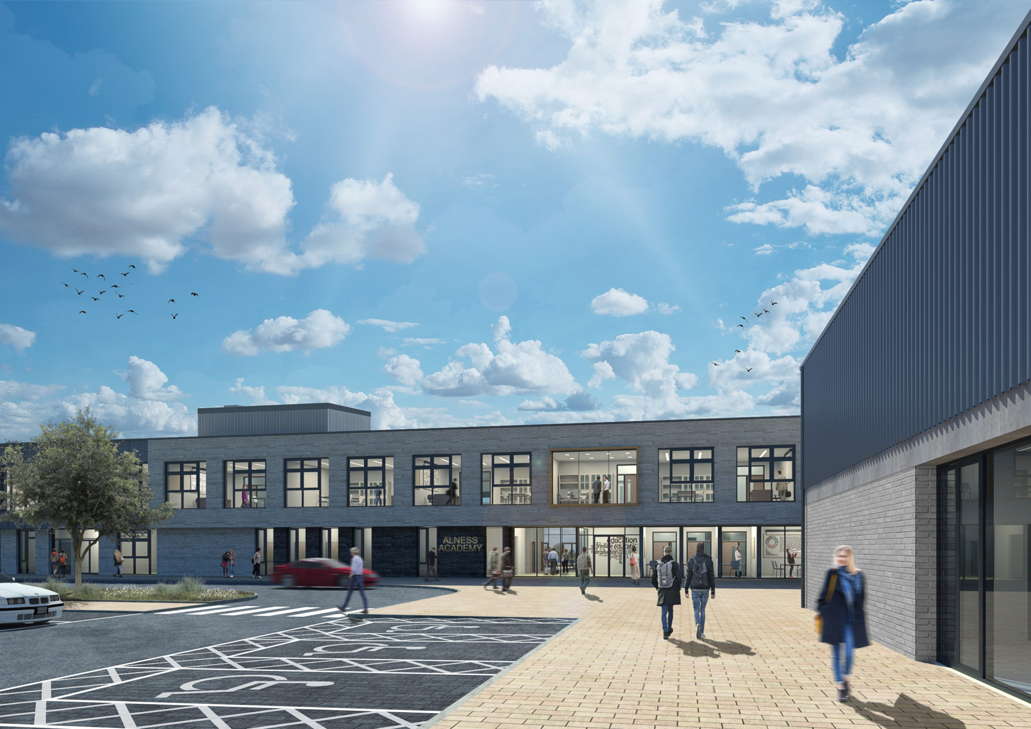 Construction of Alness Academy on track as building begins to take shape