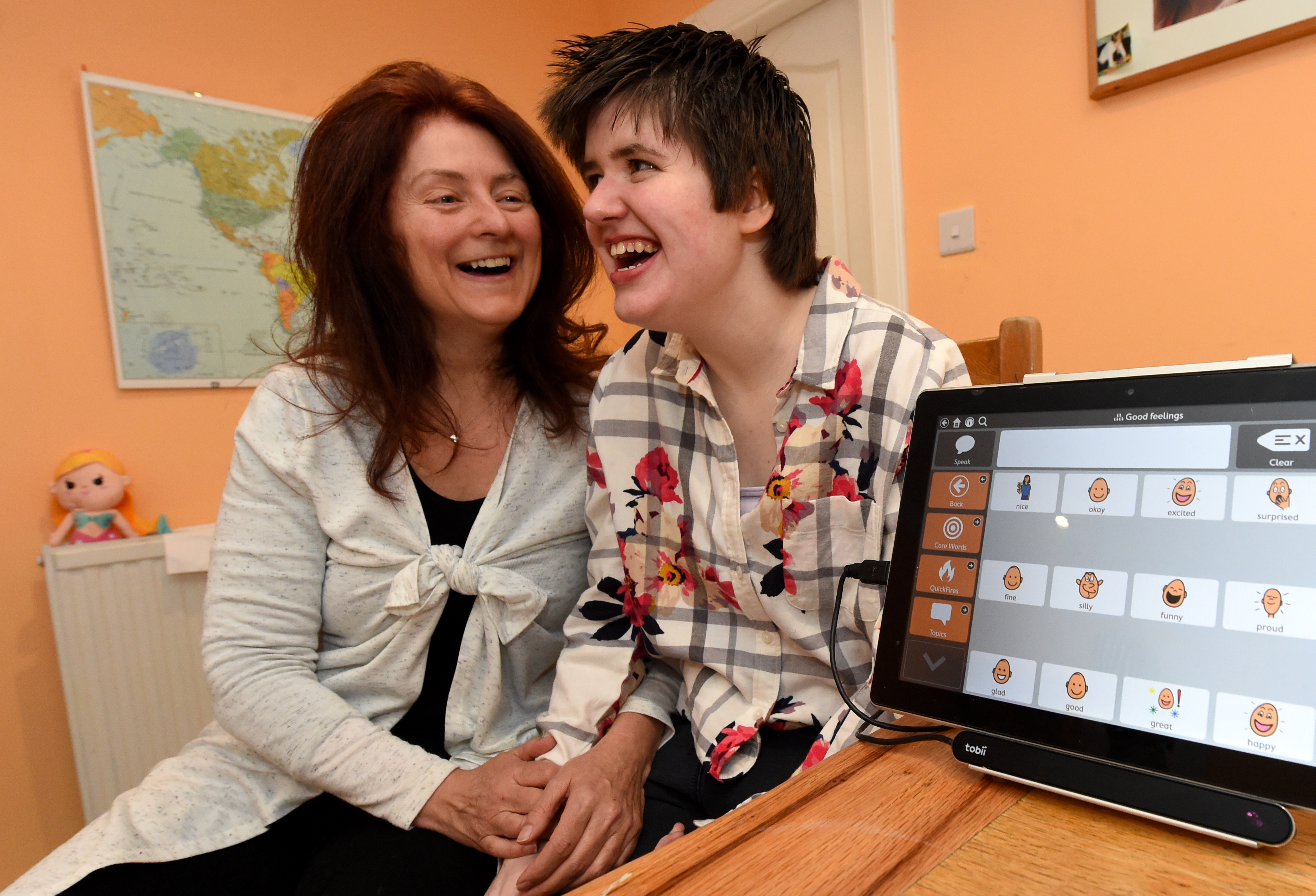 Amy O'Brien with her mother Natasha. Picture by Jim Irvine
