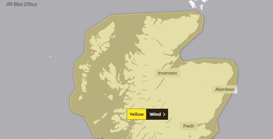 The Met Office has issued a yellow warning as Storm Dennis approaches.
