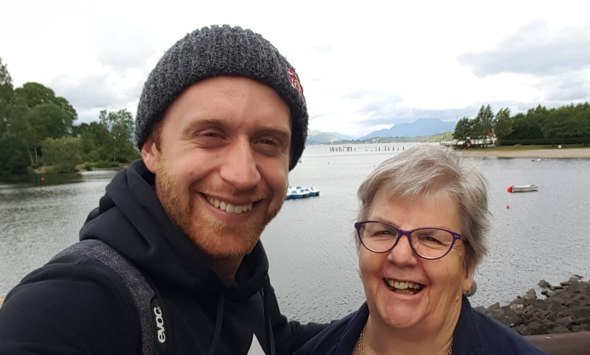 Danny MacAskill and his mother Anne have an adventurous spirit.