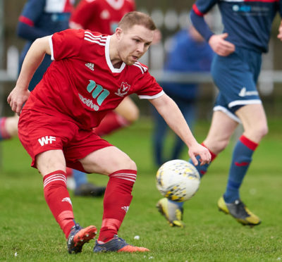 Dane Ballard in action for Deveronvale