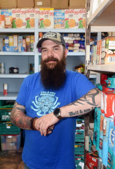 Evan Adamson, who runs the food bank at charity, Instant Neighbour.