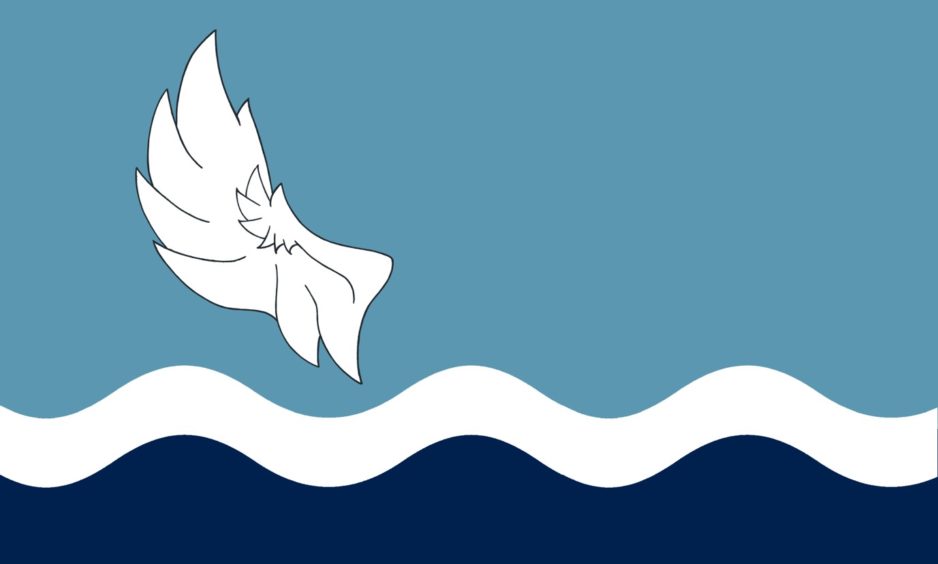 Flag 1: Stanley Bird from Edinburgh came up with this design.